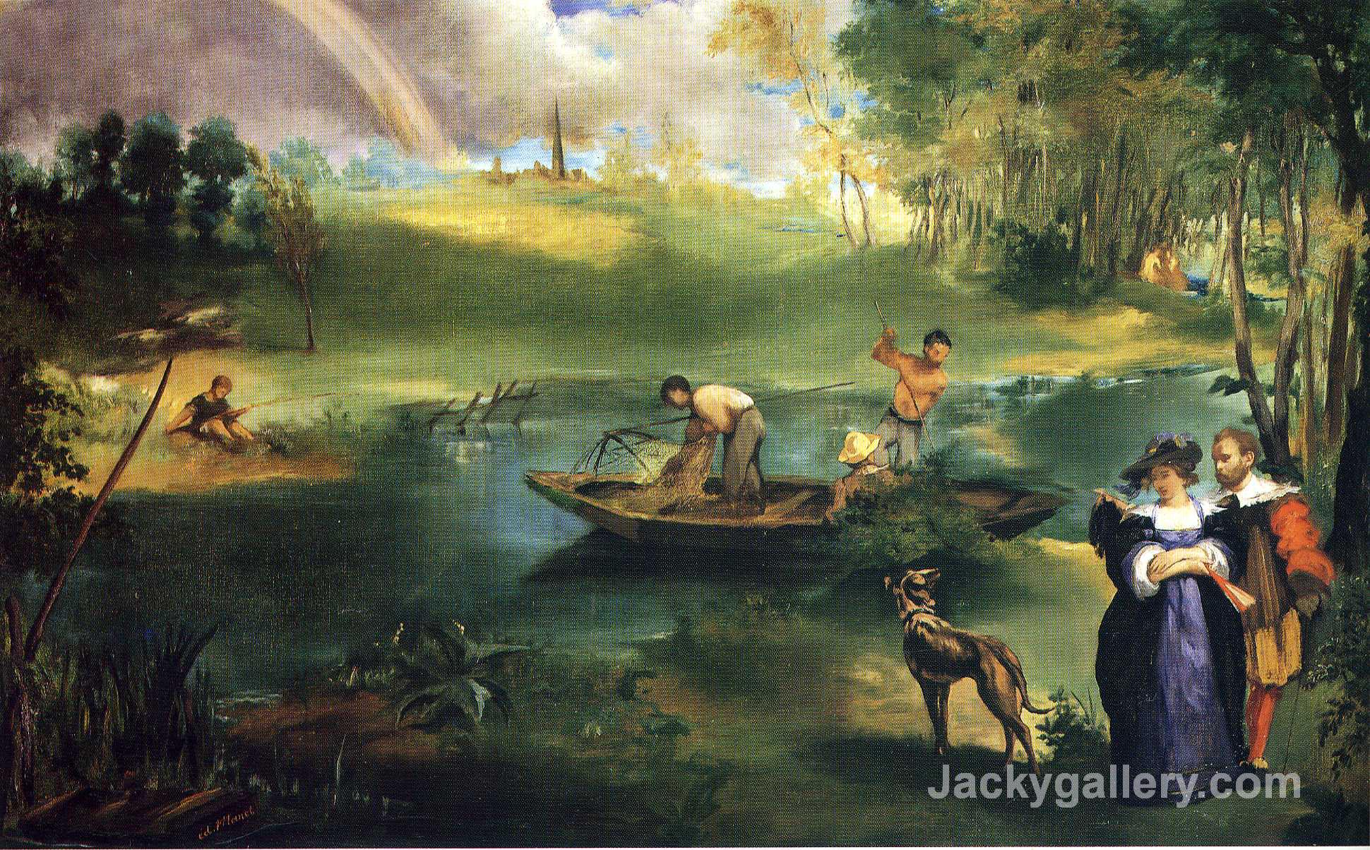 Fishing by Edouard Manet paintings reproduction